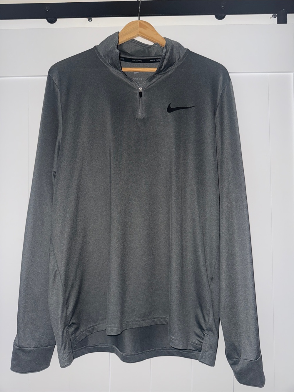 Nike Dark Gray Quarter-Zip Training Pullover
